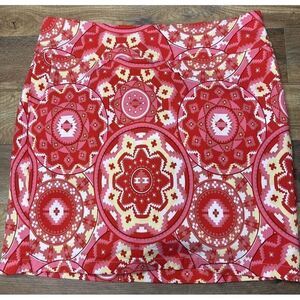 Sara Studio Aztec Golf Skort Womens Large Pink Activewear Tennis Sport‎ School